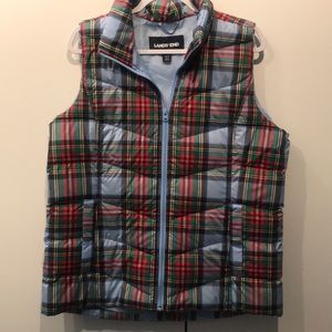 Lands End Puffer Vest L